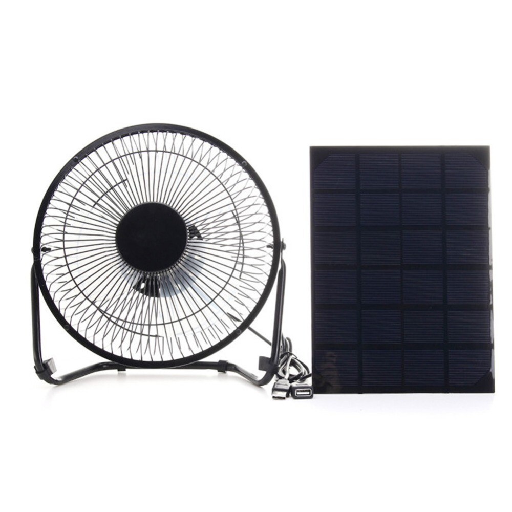 4 Inch Portable Solar Powered Fan Greenhouse Suitable Energy Efficient