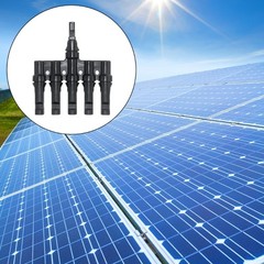Solar Panel T Connectors for Panel Branching IP67 Weatherproof Flame Retardant