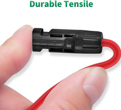 Solar Connectors Y Branch Parallel Adapter 10AWG Cable for Solar Panel (Red&Bl)