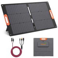 Solarapex 100W Portable Solar Panel, IP67 Waterproof ETFE OnePiece Lamination…