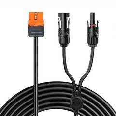12AWG 10Ft Solar to Extension Cable, Tool-Free Solar Connector to-F XT60i 10FT