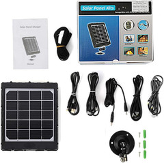Trail Camera Solar Power Panel 8000Mah 3W Supporting 12V 9V 6V for All 3G 4G Hun