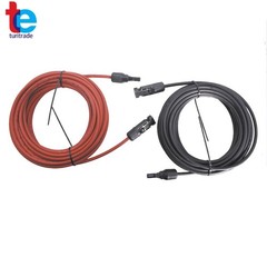 1Pair Black + Red 30ft 12AWG Solar Panel Extension Cable Wire Connector