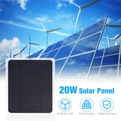 20W Solar Panel 12V Trickle Charger Battery Charger Kit Maintainer Boat RV Car