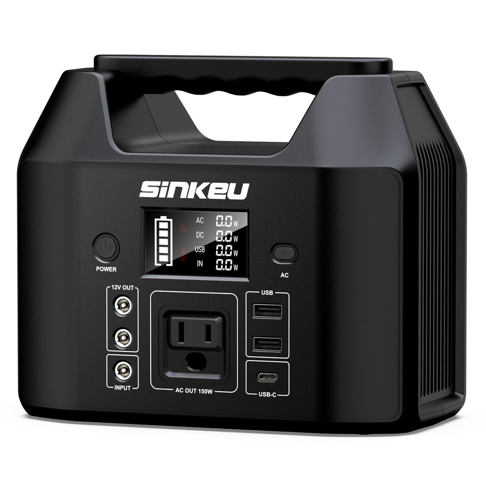 Portable Power Station 122.8Wh, LiFePO4 Battery Solar Generator for Home Use,…