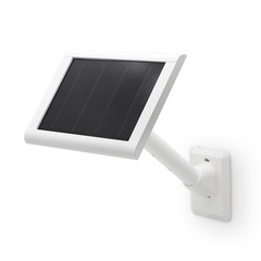 Holicfun Universal Solar Panel Wall Mount for Ring, Eufy, Arlo, Wyze, White