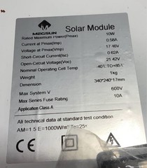 10 Watt 12 Volt Portable Solar Panel Waterproof W/Controller & Mount Brackets