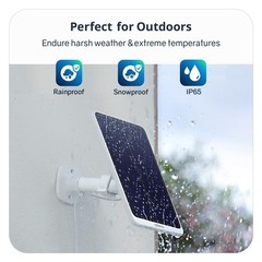 5W Solar Panel for Outdoor Surveillance Cameras, Continuous Power Supply, Adjust