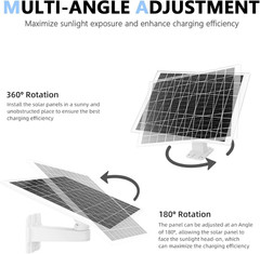 4 Pack 8W Solar Panel Charger Compatible with Arlo Essential Solar Panel Charger