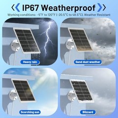 4 Pack Solar Panel Charger for Arlo Pro/Ultra/Go 2 Cameras, 13.1ft Cable