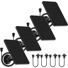 4 Pack Solar Charger Blink Outdoor Camera Waterproof Efficient Power Supply New
