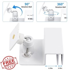 ALERTCAM Gutter Mount Solar Panel Bracket White