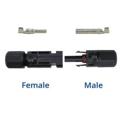 20 Pairs Solar Panel Cable Wire Connectors Kit Male & Female Waterproof Adapter