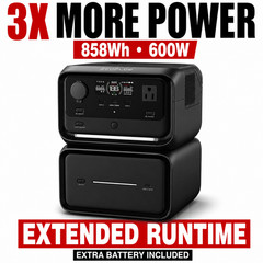EcoFlow RIVER 3 Max 600W Portable Power Station 858Wh UPS Fast Charge