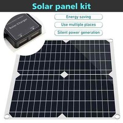 20000mAh 200W Portable Solar Panel Kit USB Solar Power Bank Battery Charger Set