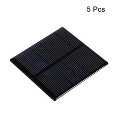 Mini Solar Panel Cell 3V 210mA 0.63W 70mm x 70mm for DIY Project Pack of 5