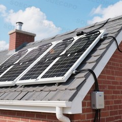 【Set】2400W Solar Panels – 4 x 600W Flexible + 100A Controller with AccessoriesKI
