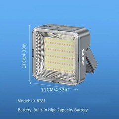 Outdoor Portable LED Camping Light Solar Charging 4000mah Large Capacity Power