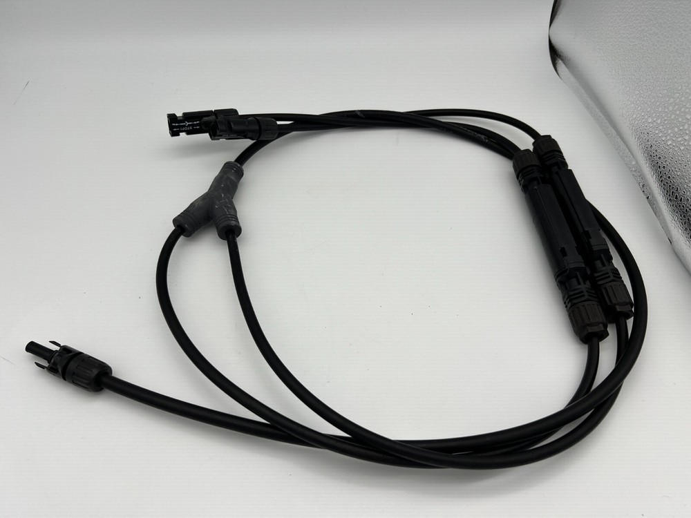 PV Y2-1 MM-F 8AWG on Trunk and 10 AWG on Branches 1500v 20A Black wires