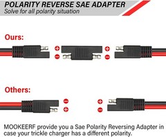 35ft SAE Extension Cable 10AWG Waterproof Trolling Motor Solar Battery RV