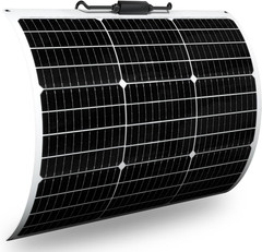 Flexible Solar Panel 50W 12V Monocrystalline Module Fiberglass Lightweight Charg
