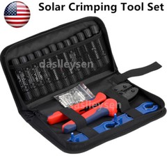 6/12Pairs Wire Crimper Pliers Solar Crimping Tool Set Panel PV Cable Connectors