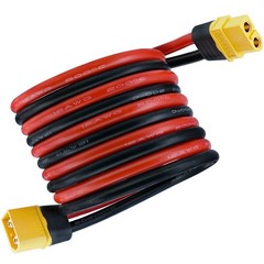 Amass XT60H (XT60 Upgrade) Extension Cable, 3FT 12AWG XT60 to XT60 Female Con…