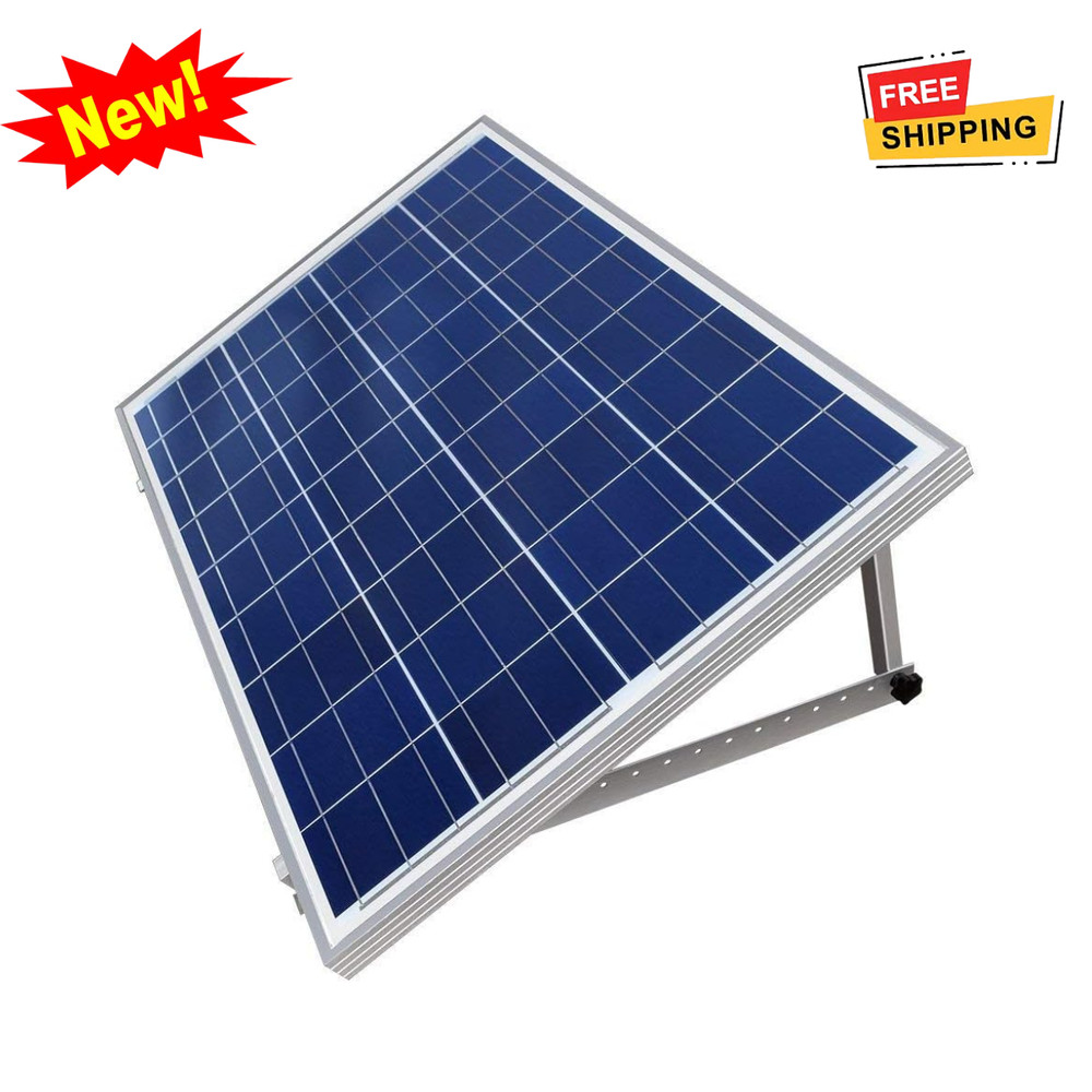 28″ Adjustable Solar Panel Tilt Mount Brackets Foldable for RV Boat Roof Flat