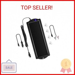 Sunway Solar Car Battery Trickle Charger & Maintainer 12V Solar Panel Power Batt