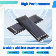 10Pcs Solar Panel 0.5V 100mA Solar Cells Photovoltaic panels Module Sun 9854