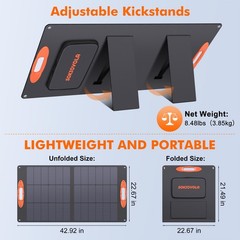 N-Type 16BB 100W Portable Solar Panel 18V Mono ETFE Foldable Solar Panel,25% …