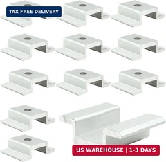 12 Pack Solar Panel Mid Clamp, 1.06 Inch Solar Panel Mounting Bracket Aluminum S