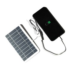 2W 5V Multipurpose USB Port Solar Panel Outdoor Camping Hiking Phone Charger