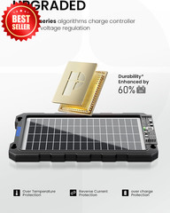 7.5W Solar Battery Trickle Charger Maintainer 12V Portable Waterproof Kit US
