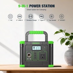 330W Portable Power Station 288Wh Solar Generator USB-C PD Camping Backup