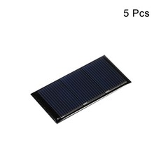 Mini Solar Panel Cell 1.5V 160mA 0.24W 60mm x 30mm for DIY Project Pack of 5