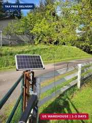 30 Watt Solar Panel Kit (FM125) for Mighty Mule Automatic Gate Openers,Black Cel