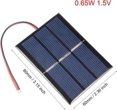 1.5V 0.65W Portable Solar Panel Set Of 5 For Home Lighting And Science Projects