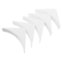 5 Pcs Rv Mounting Bracket Recreational Vehicle Accessory Corner Brace Plastic