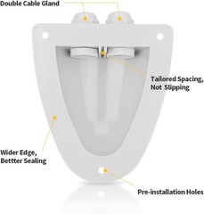 Compact Waterproof Solar Cable Junction Box for RV and Boat Installations