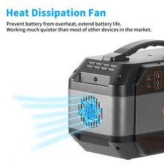 Portable Power Station 330W 299Wh Backup Solar Generator 110V Sine Wave A/DC USB