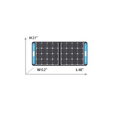 Geneverse SP1 Portable Solar Power Kit, 8mm Charge Port, One Panel, Refurbished