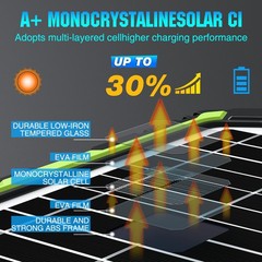 20W 12V Solar Powered Battery Charger & Maintainer – Smart MPPT Controller