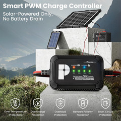 -Upgraded-20W-Solar-Battery-Charger-Maintainer, External Smart 3-Stages PWM Char