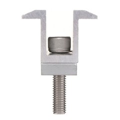 4Pcs Framed Solar Panel Roof Mounting Rail Brackets Holder Mid Clamp Fixing Kit