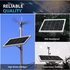10-Watt 12-Volt, High Efficiency Monocrystalline Solar Panel with Solar Connecto