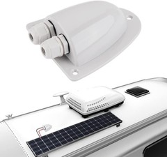 Compact Waterproof Solar Cable Junction Box for RV and Boat Installations