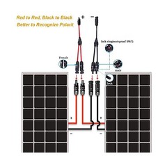 Y-Shaped Solar Branch Connector MMF/FFM Waterproof Dustproof In-Line Adapter