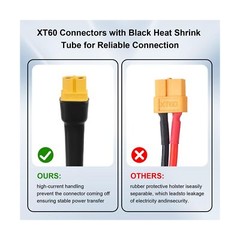 XT60 Extension Cable 75FT, 10AWG Tinned Copper Wire with XT60 Male to Female …