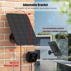 4 Pack Solar Charger Blink Outdoor Camera Waterproof Efficient Power Supply New